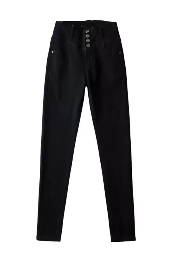 Bella  Slim Fit High-Waist Denim Trousers (4 Colors) Cheap - Image 2