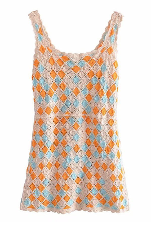 Whitley  Crochet Sleeveless Dress Online now