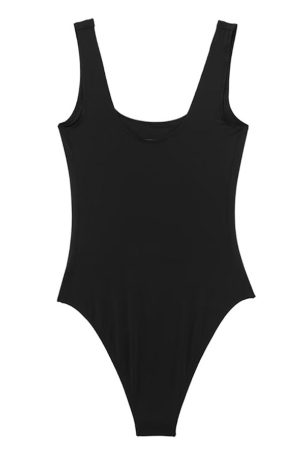 Ophelia  Solid Color Mid-Waist Bodysuit (3 Colors) Online - Image 3