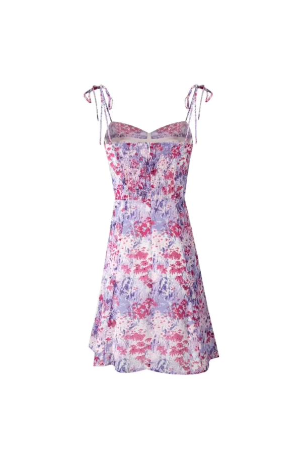Tessa  Printed Tie-straps Dress Online Hot Sale - Image 2