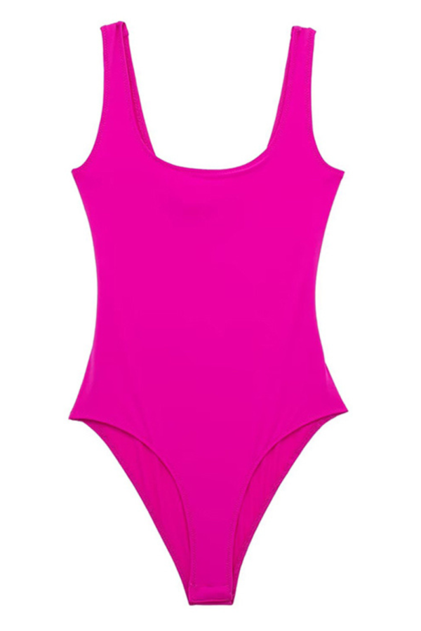 Ophelia  Solid Color Mid-Waist Bodysuit (3 Colors) Online