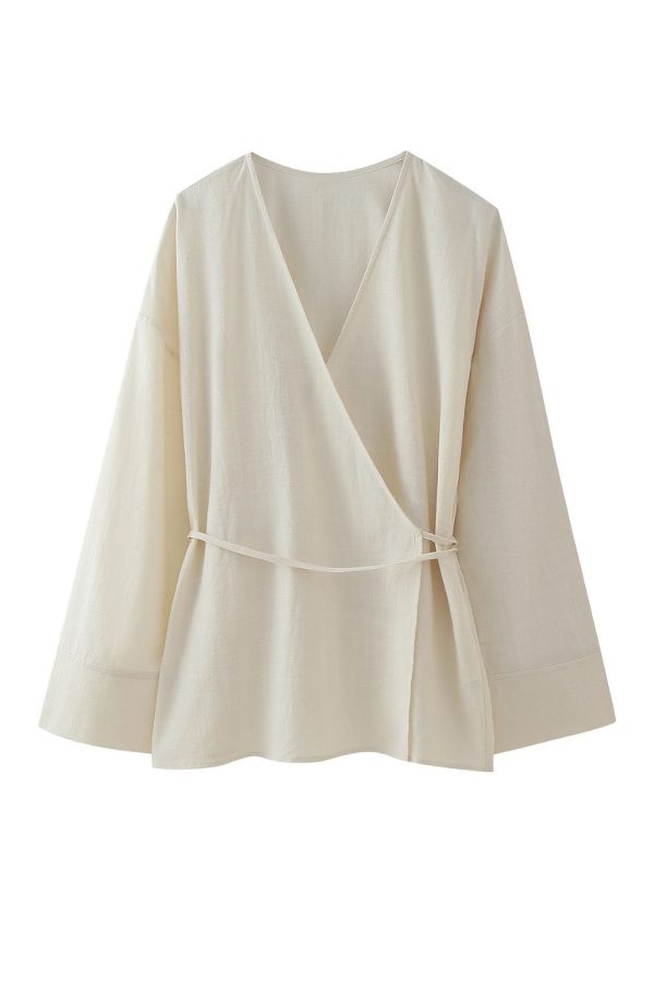 ‘Emma’ Double-Collar Kimono Jacket & Pants (Sold Separately) For Discount - Image 2