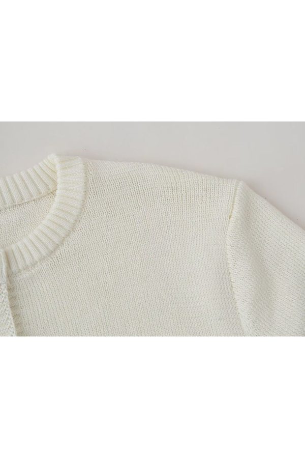 ‘Claire’ Fitted Minimalist Solid Knit Dress Cheap - Image 4