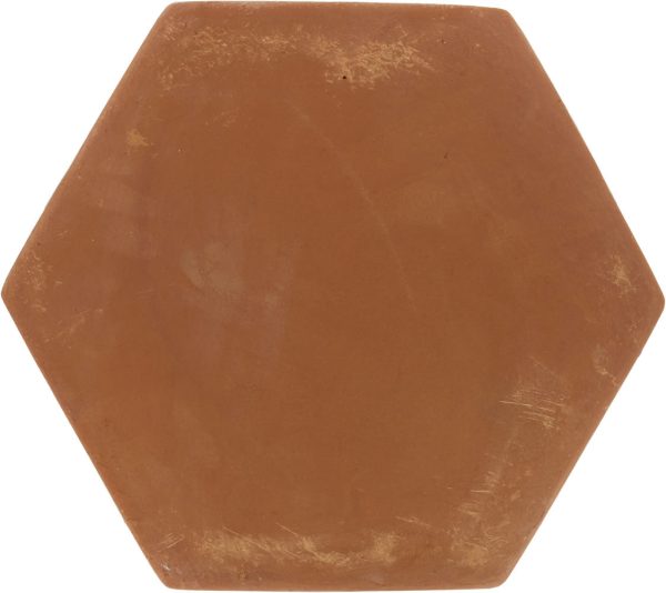 11.75 in. Unsealed Hexagon - Spanish Mission Red Floor Tile Cheap
