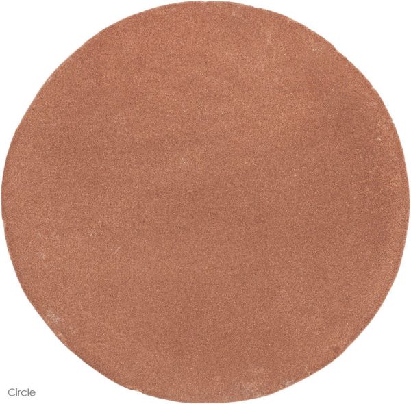 6.5 x 6.5 Cross 2 Circle - Tierra High-Fired Floor Tile For Sale - Image 3