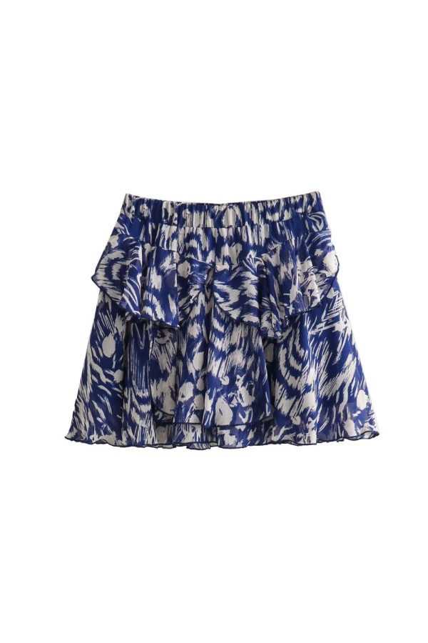 Audrey  Layered Flora Blouse & Skirt Set on Sale - Image 4