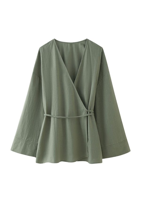 ‘Emma’ Double-Collar Kimono Jacket & Pants (Sold Separately) For Discount - Image 4