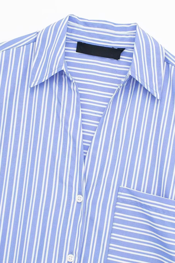 Addison  Striped Loose Long Sleeved Shirt on Sale - Image 3