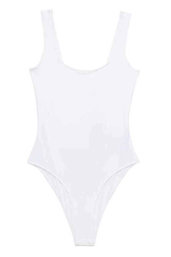 Ophelia  Solid Color Mid-Waist Bodysuit (3 Colors) Online - Image 2
