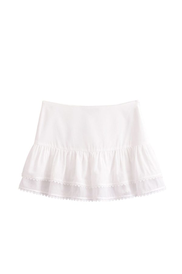 ‘Harper ’ Casual Layered Mini Cake Skirt （2 Colors) For Cheap