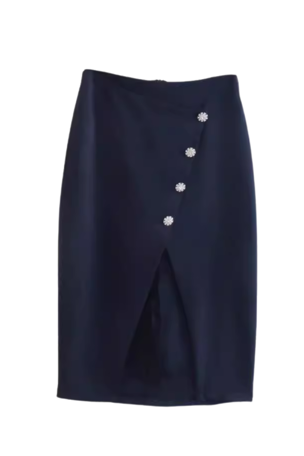 Agnes  Slit Midi Skirt (2 Colors) For Cheap
