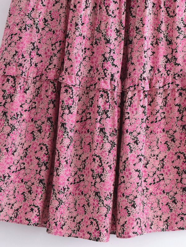 Tinslee  Floral Smocked Tiered Dress Online - Image 3