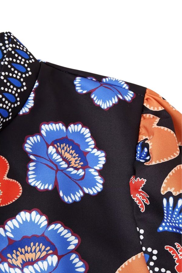Amelia  Printed Patchwork Cake Dress Sale - Image 4