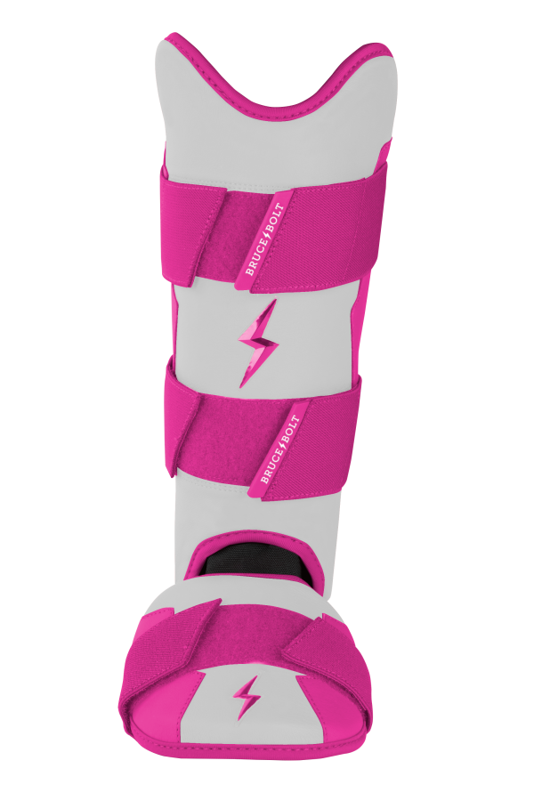 BRUCE BOLT Chrome Series Leg Guard - PINK on Sale