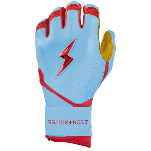 PREMIUM PRO BADER Series Long Cuff Batting Gloves | BABY BLUE For Cheap - Image 3