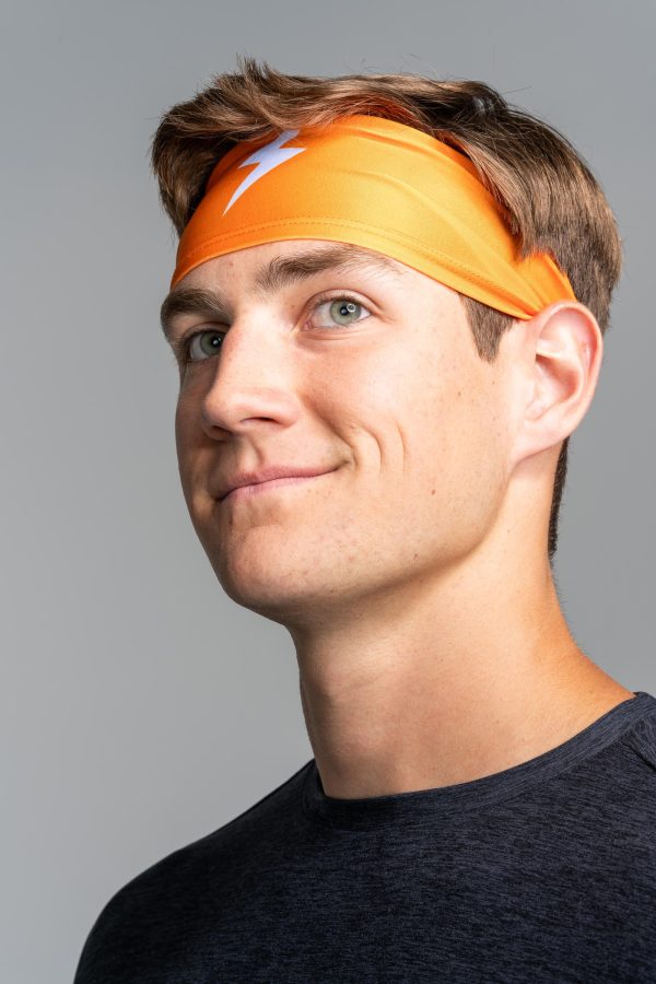 BRUCE BOLT Performance Headband - ORANGE Online Sale