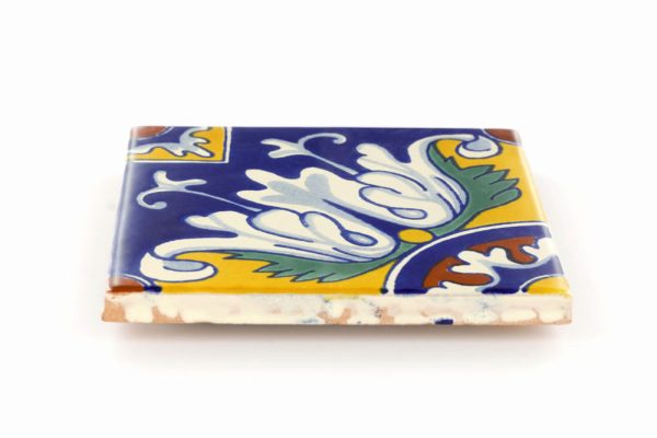 Mexican Talavera Ceramic Decorative Tile:  Romanesco on Sale - Image 2