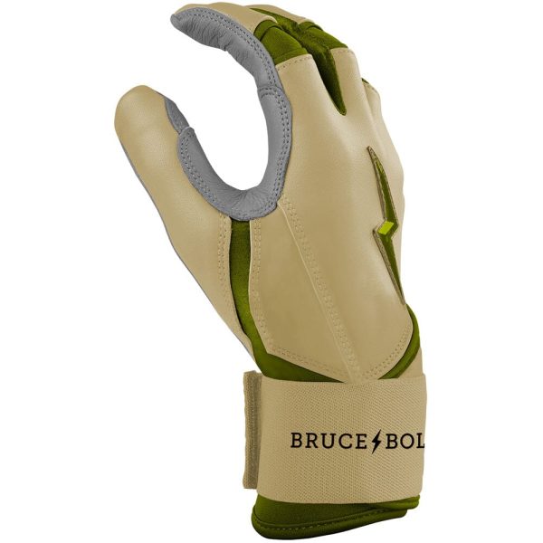 PREMIUM PRO Patriot Series Long Cuff Batting Gloves - MILITARY BEIGE For Sale - Image 5