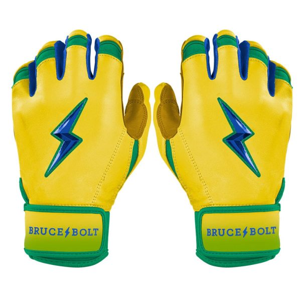 Coach RAC  Limited Edition Short Cuff Batting Gloves - RAC Yellow on Sale