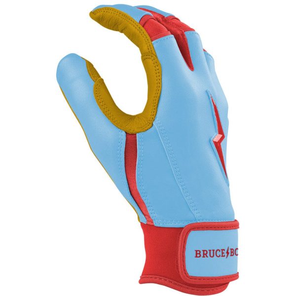 PREMIUM PRO BADER Series Short Cuff Batting Gloves | BABY BLUE Fashion - Image 5