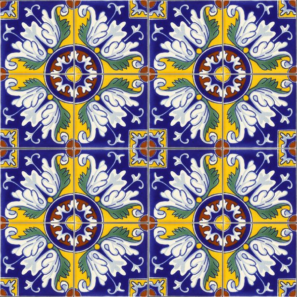 Mexican Talavera Ceramic Decorative Tile:  Romanesco on Sale - Image 4
