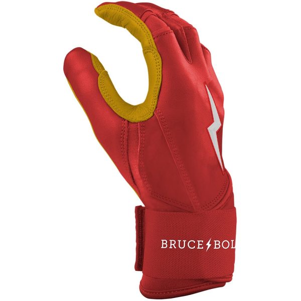 PREMIUM PRO Long Cuff Batting Gloves | RED For Discount - Image 5