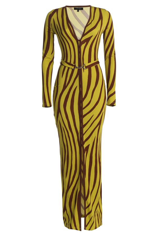 Lime Print Juki Maxi Dress Cheap