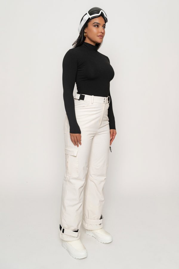 Black Turtleneck Long Sleeve Top For Sale - Image 4