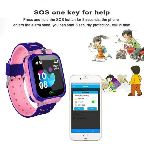 4G SIM Card Anti-lost Kids Smartwatch Boys and Girls Smart Watch Waterproof Positioning GPS Tracker Clock Phone Call for Kids For Cheap - Image 4