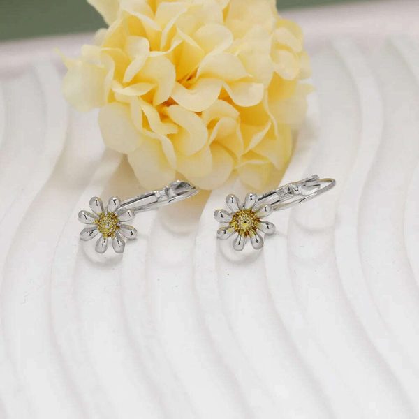 Elegant Daisy Drop Earrings, Valentine s Day Gift, Party Accessory Anniversary Party, Jewelry, Niche Style Hot List, Bestselling Online Sale - Image 5